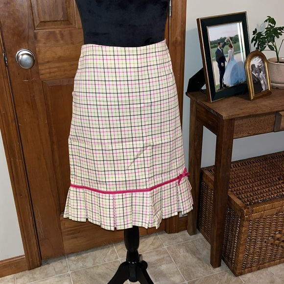 Sam TY Women’s Plaid Pleated Skirt - Picture 1 of 4